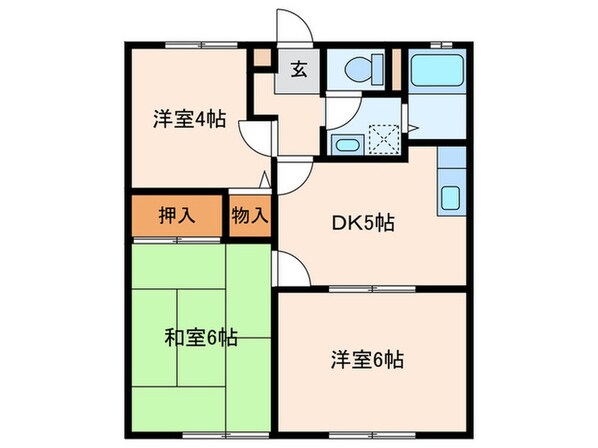 ハイツナカノの物件間取画像